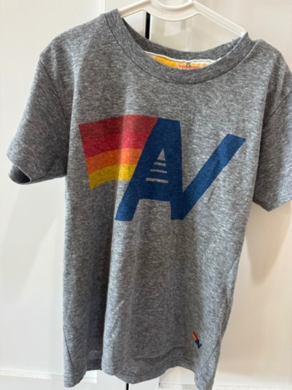AVIATOR NATION KID'S LOGO TEE - HEATHER GREY